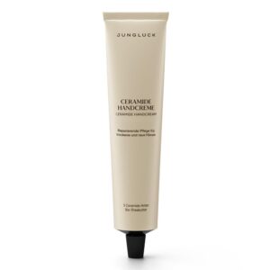JUNGLÜCK Ceramide Hand Cream - Vegan Intensive Moisture Care for Dry and Rough Hands with Bergamot and Orange Blossom