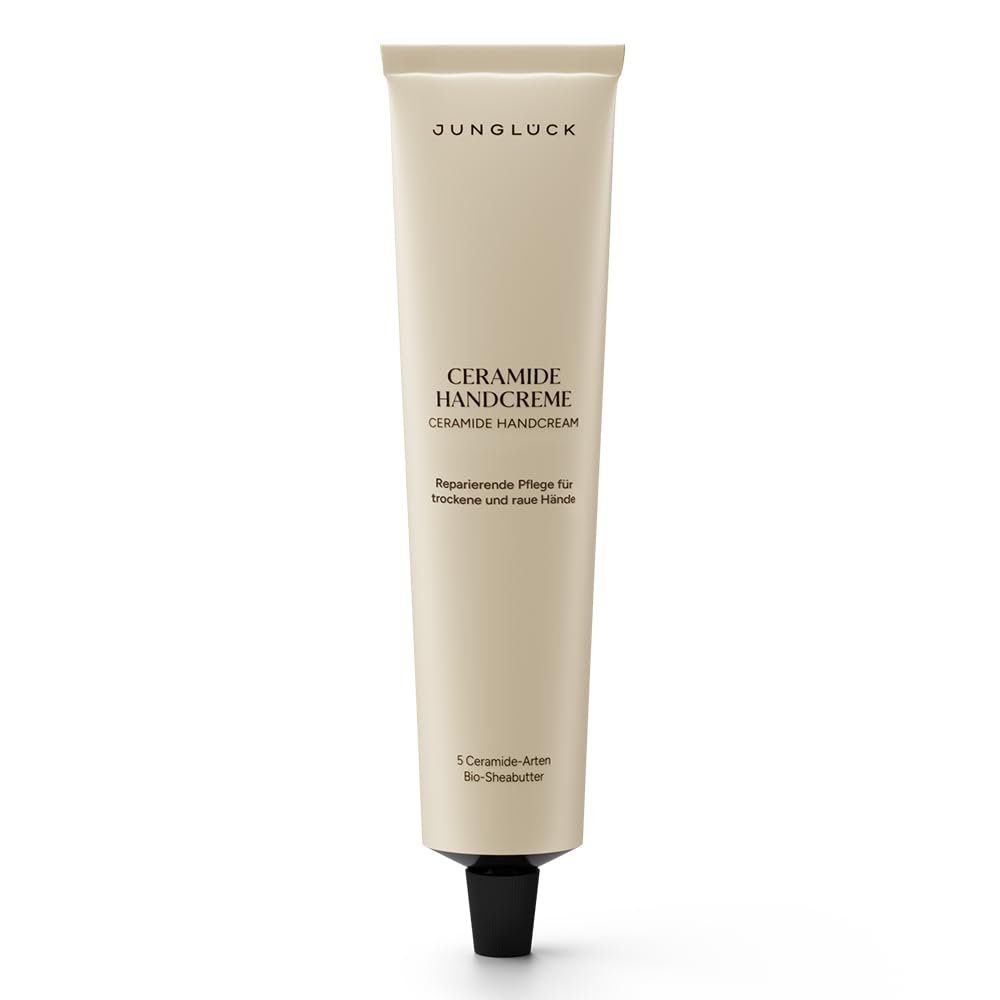 JUNGLÜCK Ceramide Hand Cream - Vegan Intensive Moisture Care for Dry and Rough Hands with Bergamot and Orange Blossom