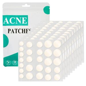 300 Acne Patches - Invisible Hydrocolloid Spot Stickers for Day and Night, Waterproof and Breathable