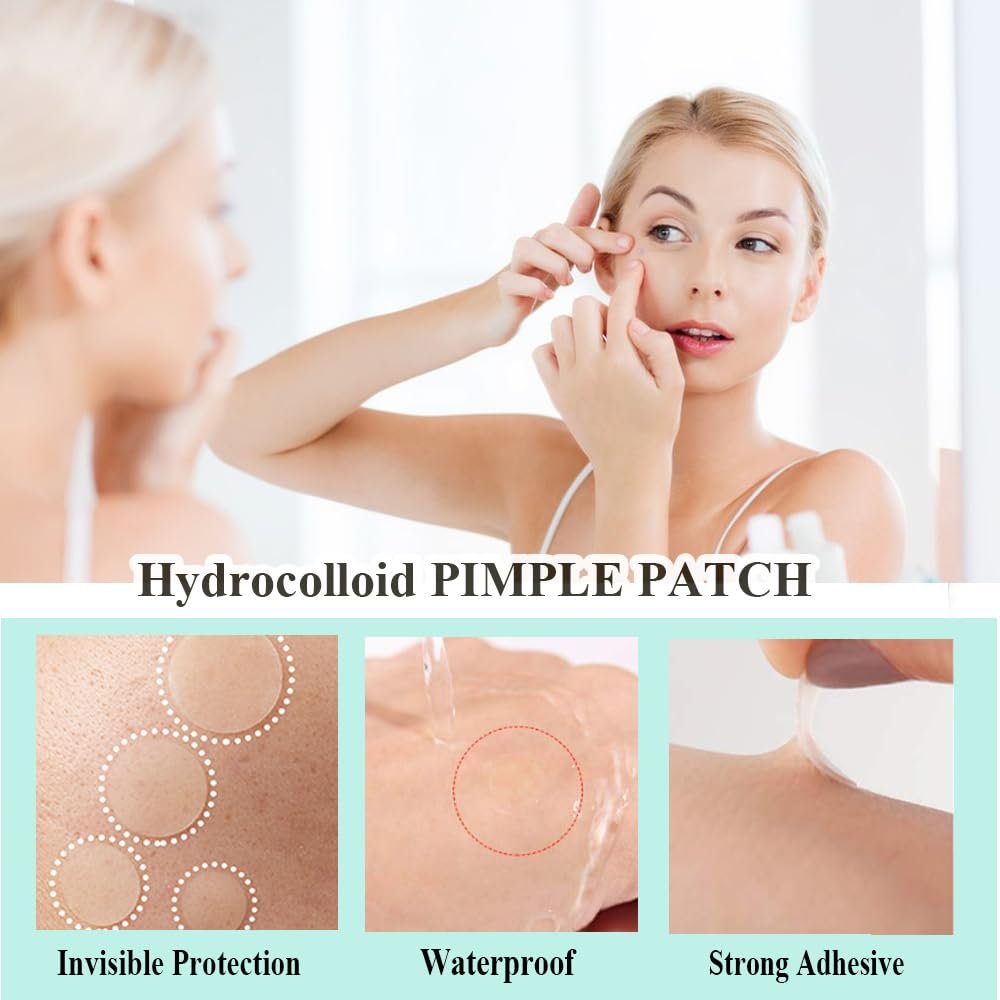 300 Acne Patches - Invisible Hydrocolloid Spot Stickers for Day and Night, Waterproof and Breathable - Image 5