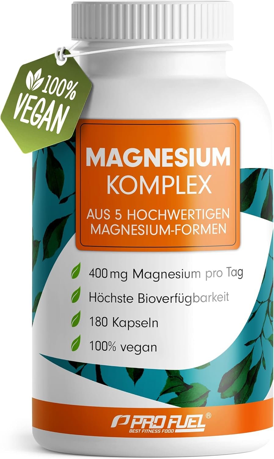 Magnesium Complex 180 Capsules - 400mg Elemental Magnesium per Day from Five Forms, Three-Month Supply - Image 5