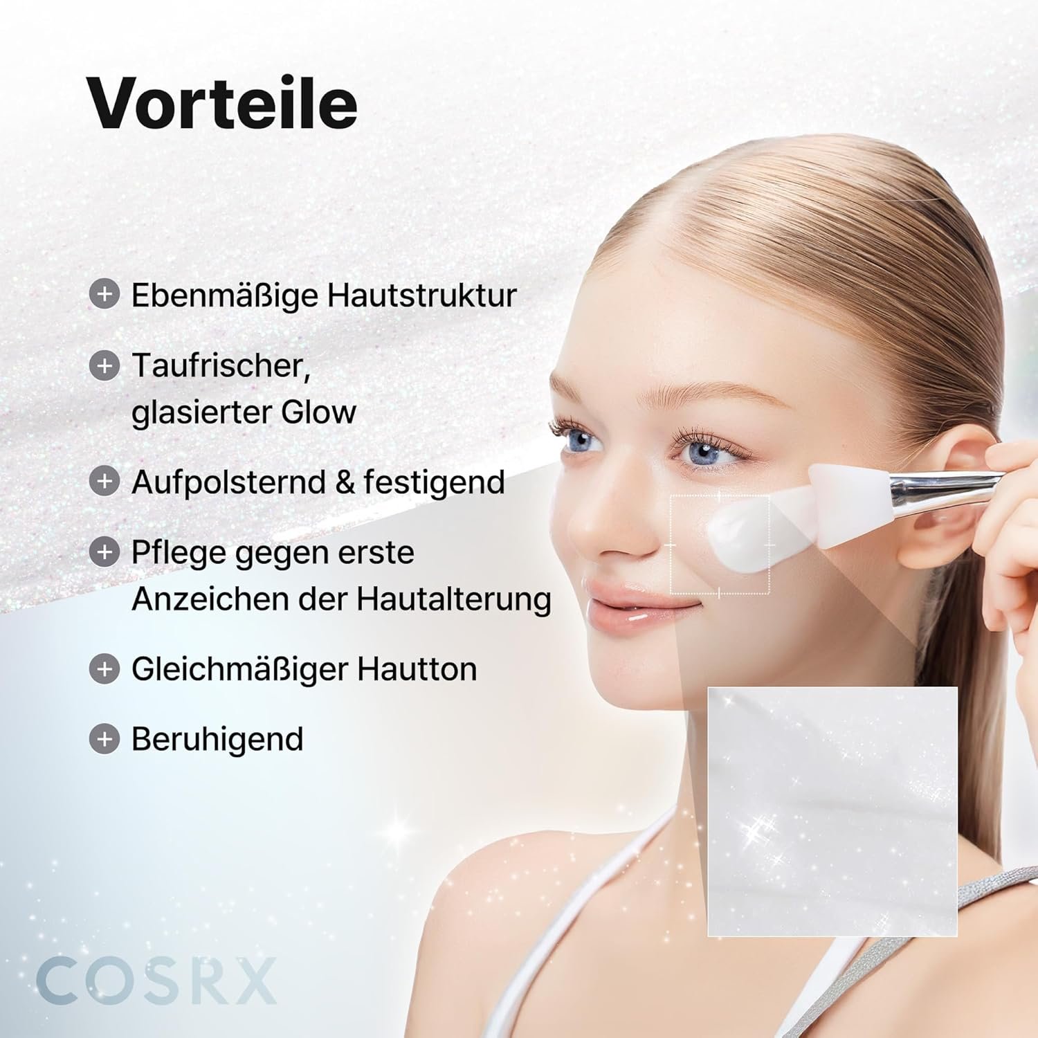 COSRX PDRN Exosome Skinplaning Glaze Mask 50ml - Collagen Overnight Peel-Off Mask with Silicone Brush - Image 5