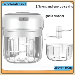 Mini Electric Garlic Chopper 100ml/250ml - USB Rechargeable Onion and Vegetable Chopper