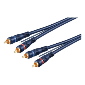 Goobay 5m RCA Cable with Remote Wire - Car Hi-Fi Audio Connection Cable