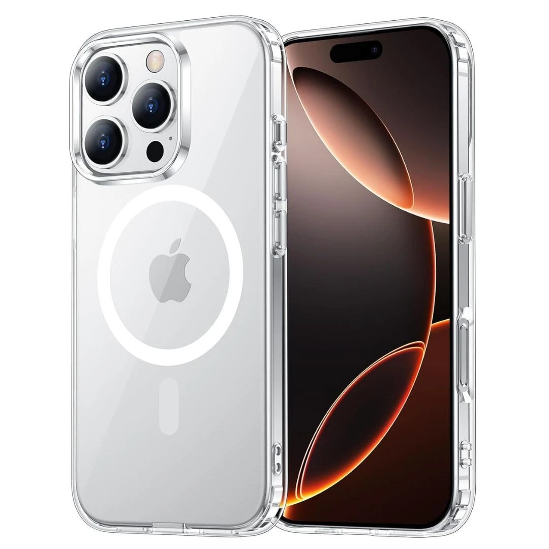 Transparent Case for iPhone 16, 16 Pro and 16 Pro Max - MagSafe-Compatible Shockproof TPU Clear Case - Image 7