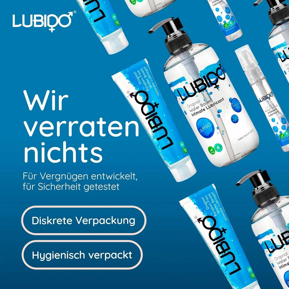 Lubido Water-Based Personal Lubricant 250ml - Vegan, Paraben-Free, Skin-Friendly and Long-Lasting - Image 3