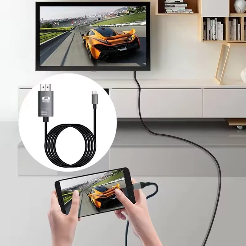 USB-C to HDMI Cable 4K UHD for Samsung, Huawei, Sony and Xiaomi TVs - Image 4