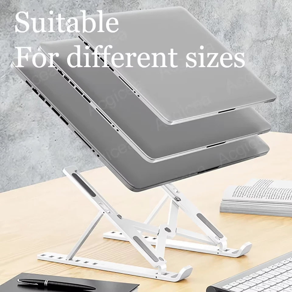 Universal Adjustable Laptop Stand - Multi-Angle Ergonomic Holder for Laptops up to 15 Inches - Image 7