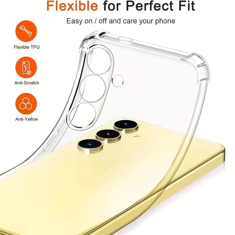 Samsung Phone Case with 360-Degree Protection - Silicone TPU Full-Cover Protective Case - Image 4