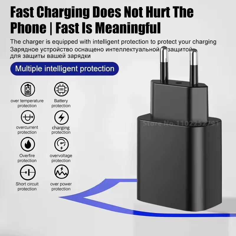 45W USB-C Fast Charger for Samsung Galaxy S24+, S23 Ultra, S22 Ultra, S23+ and Tab S8 with USB-C Cable - Image 4