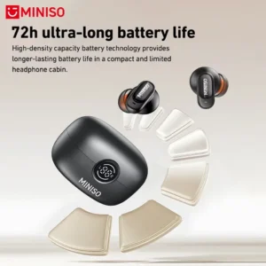 MINISO MS105 Bluetooth In-Ear Earphones - Wireless, IPX5 Water-Resistant Earbuds