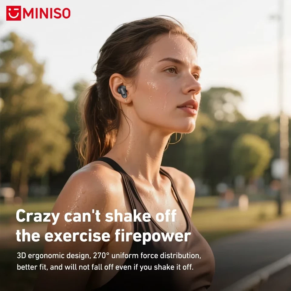 MINISO MS105 Bluetooth In-Ear Earphones - Wireless, IPX5 Water-Resistant Earbuds - Image 4