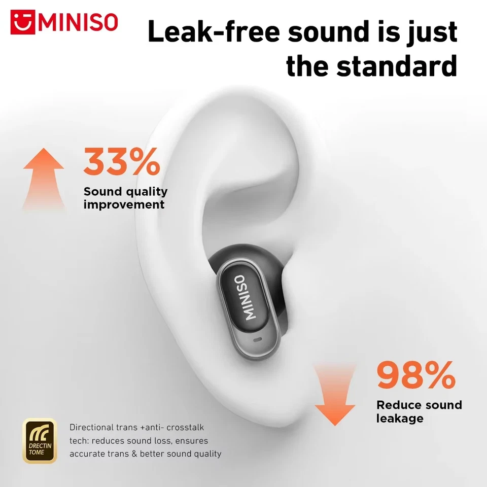 MINISO MS105 Bluetooth In-Ear Earphones - Wireless, IPX5 Water-Resistant Earbuds - Image 3