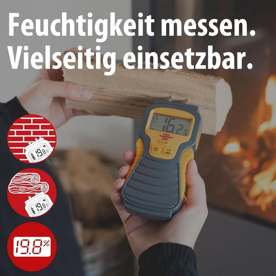 Digital Moisture Meter for Wood, Concrete and Plaster with LCD Display - Image 6