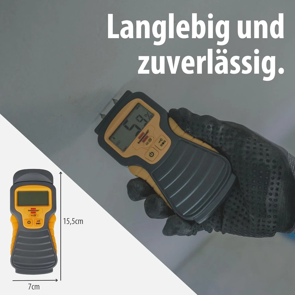 Digital Moisture Meter for Wood, Concrete and Plaster with LCD Display - Image 2